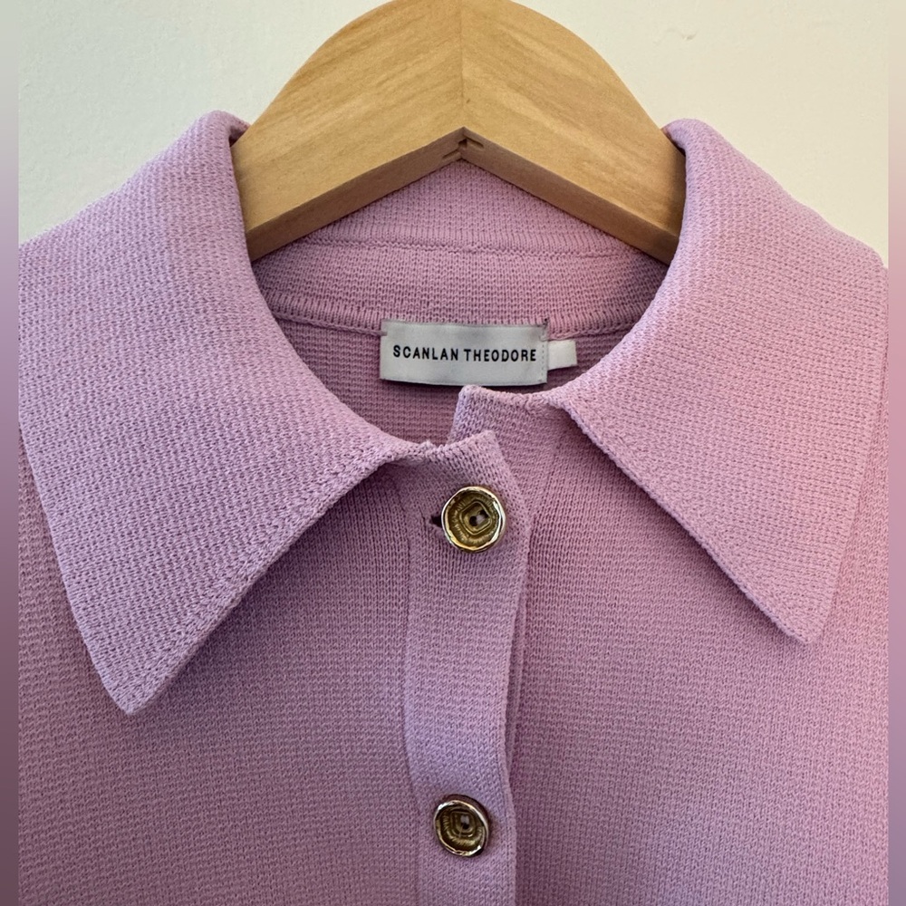 Crepe Knit Button Jacket - Picture 5 of 6